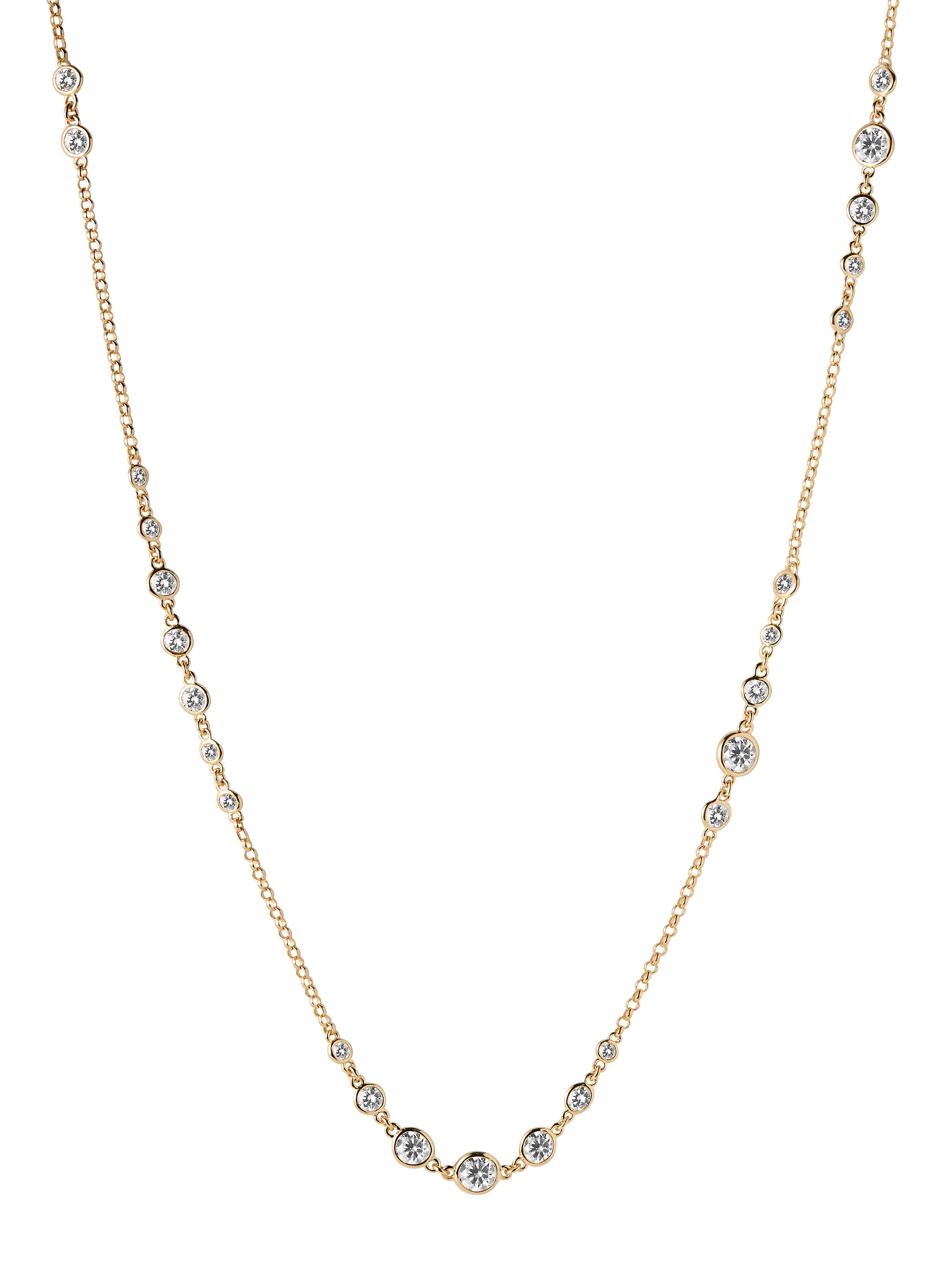 CLEMENCE GRADUATED NECKLACE IN MOISSANITE | Dorsey
