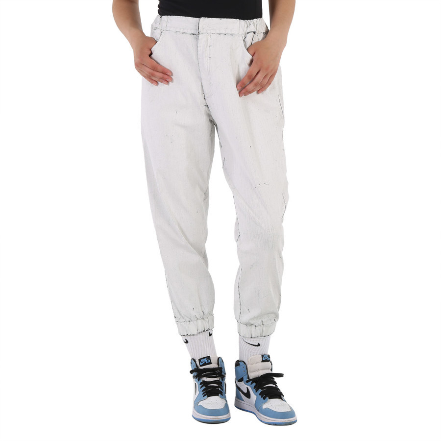 Ksenia Schnaider White Track Pants, Size Small | Jomashop.com & JomaDeals.com
