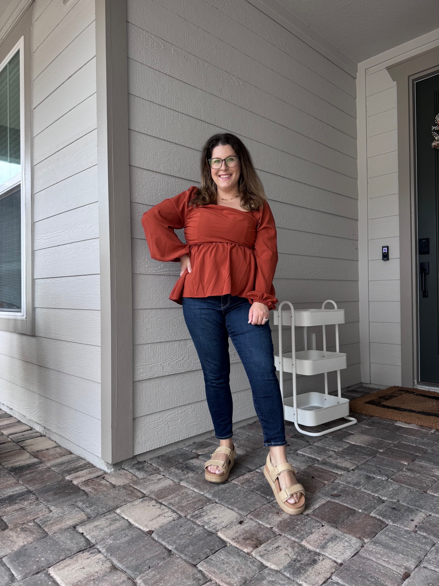 PERFECT TOP FOR THE MOM POOCH 
🧡✨👏🏼

Amazon finds, Amazon fashion, mom style, mom outfit, mom ootd, skinny jeans, peplum tops, tummy approved



#LTKmomlife #LTKootd #LTKMidsize