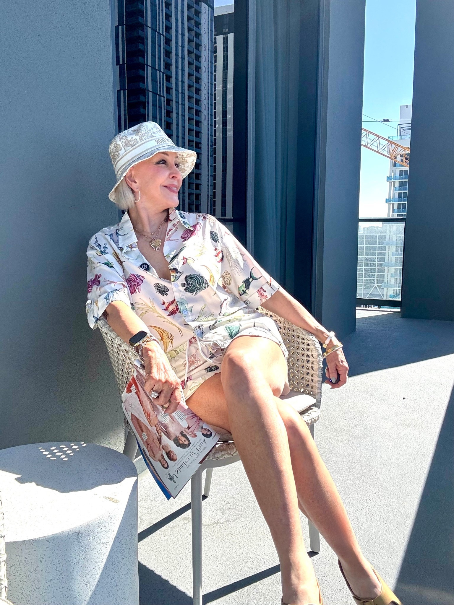 Stand out with this Y2k style floral shorts set for women featuring a cute colorful doodle pattern
Perfect for adding a touch of fun and flair to your summer wardrobe.
Bucket hat, Jane Win heart necklace 

#LTKTravel #LTKgrwm #LTKOver40