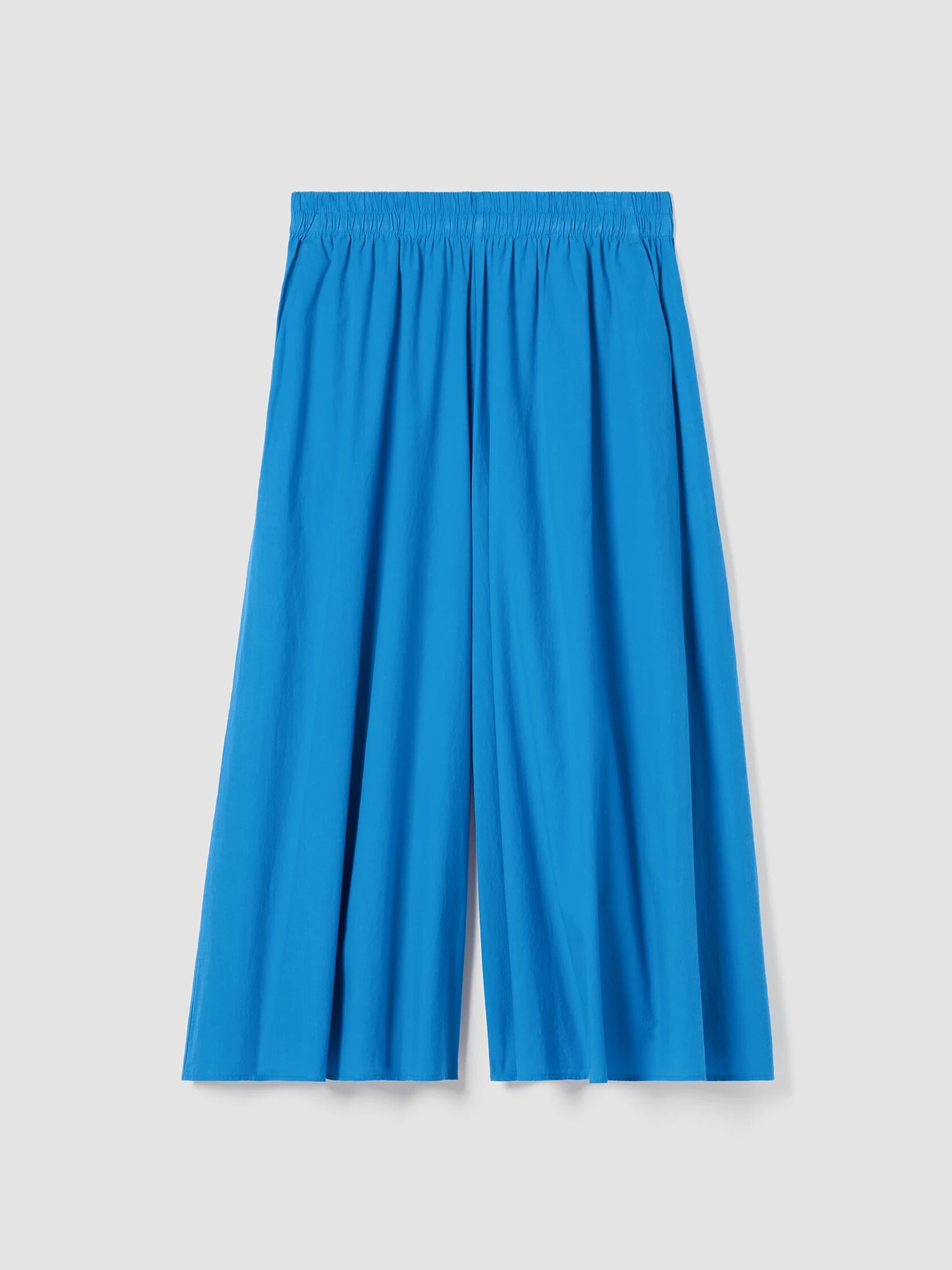 Washed Organic Cotton Poplin Skirt Pant | Eileen Fisher
