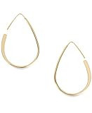 Lucky Brand Gold-Tone Threader Hoop Earrings | Amazon (US)