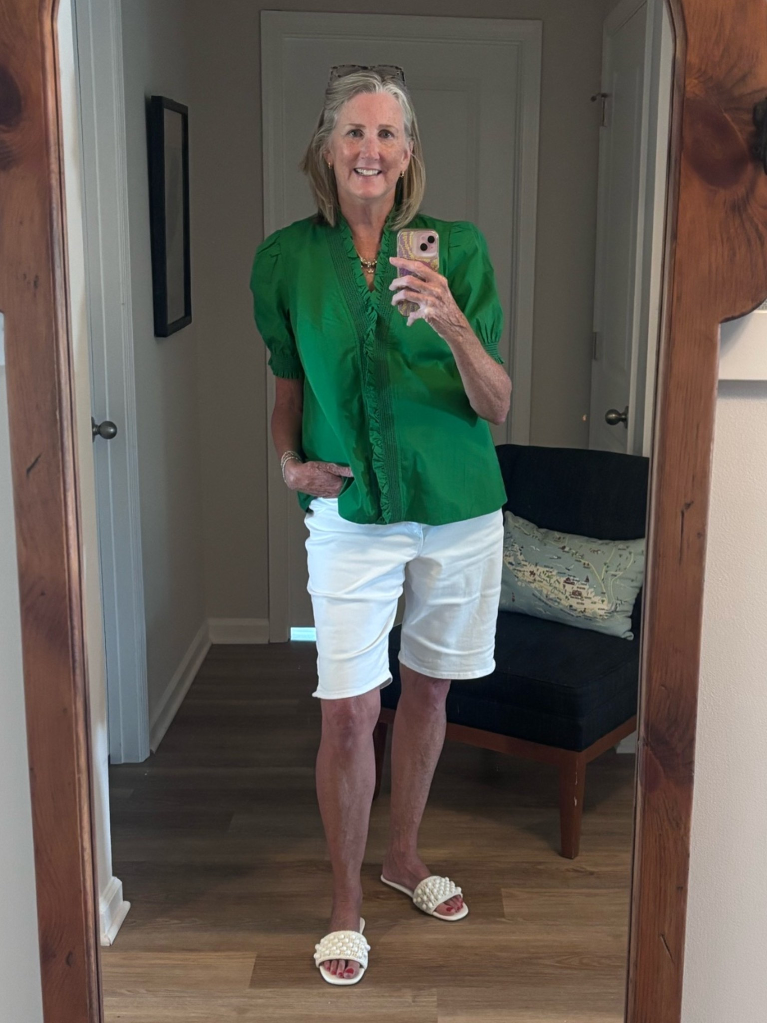 Dress this top up or down! It’s on Clearance! I went up 2 sizes in the shorts because ai wanted them baggy.

#LTKootd #LTKOver40 #LTKTall