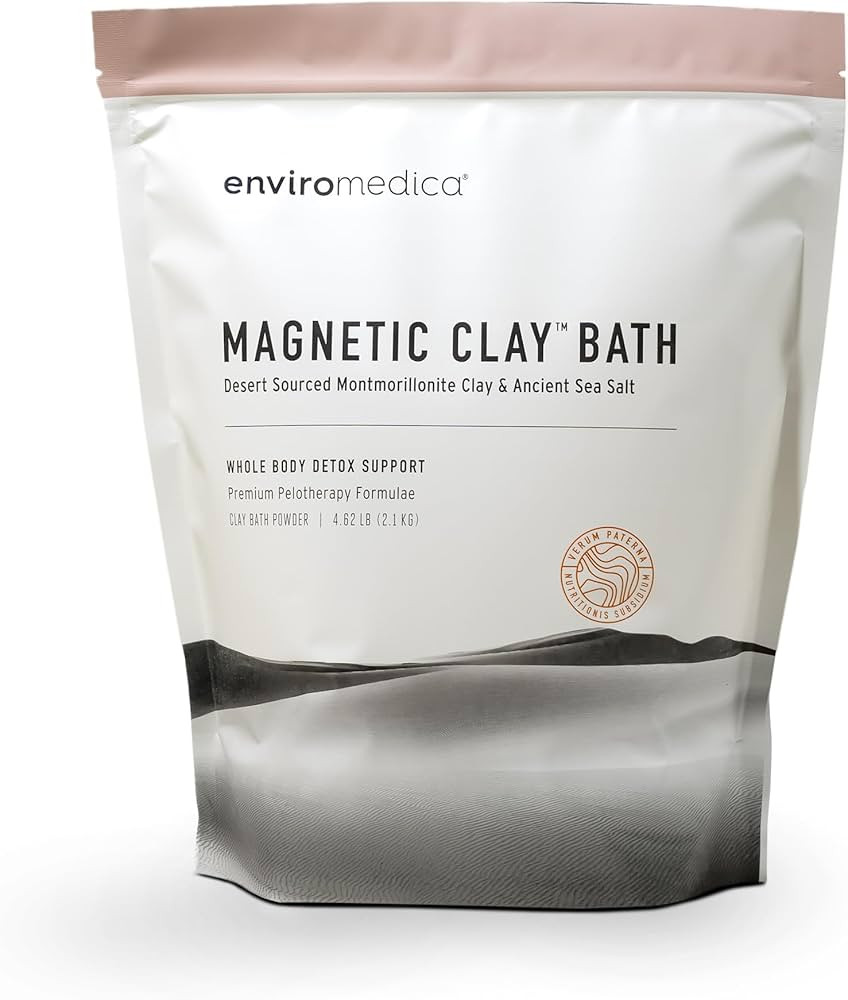 Enviromedica Magnetic Bentonite Clay Bath - Sodium & Calcium Bentonite Clay Bath Soak Powder with... | Amazon (US)