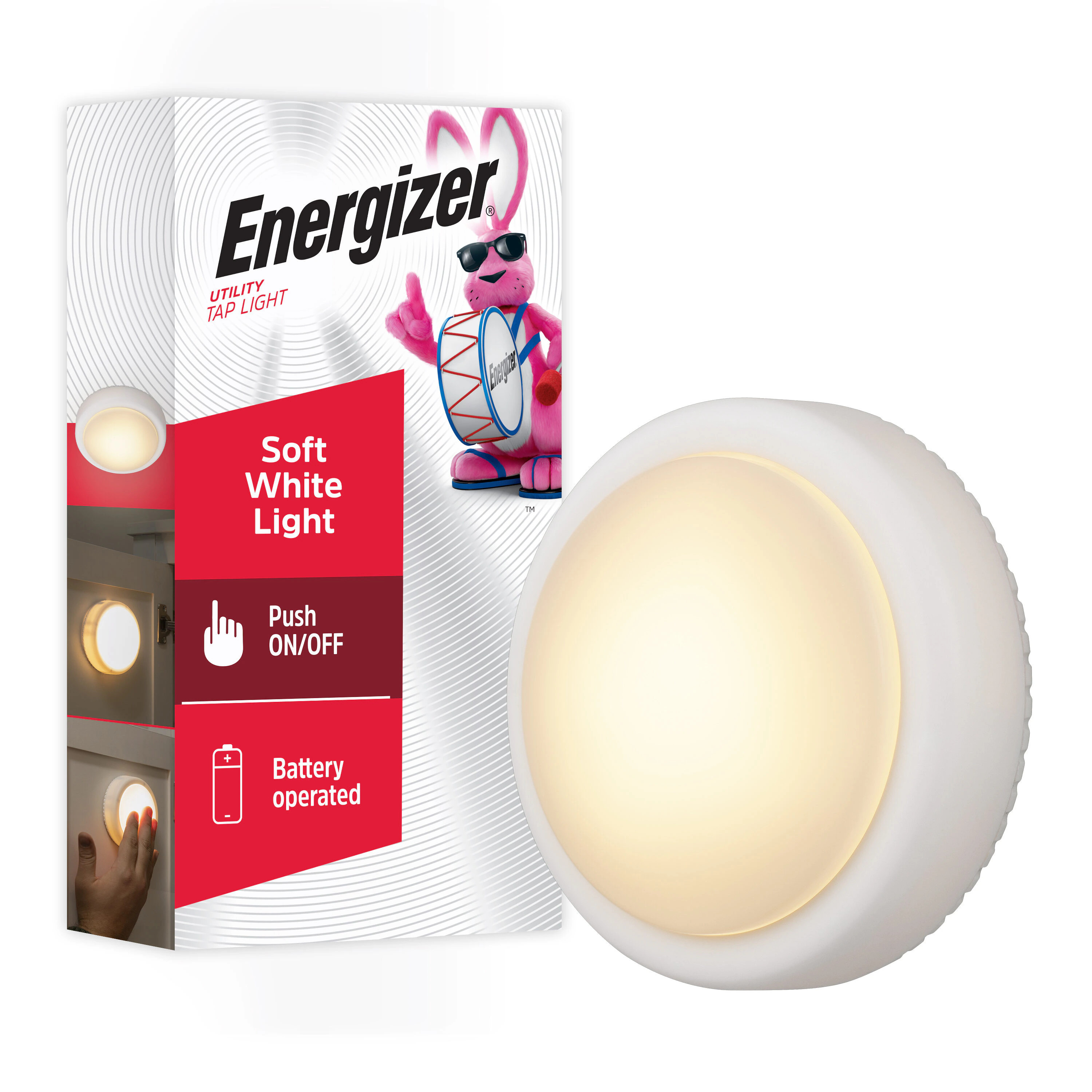 Energizer 3.8-in Battery Puck Light | 76043-T1 | Lowe's