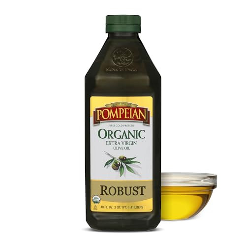Pompeian USDA Organic Robust Extra Virgin Olive Oil, Contains Polyphenols, First Cold Pressed, Full-Bodied Flavor, Perfect for Salad Dressings & Marinades, 48 FL. OZ | Amazon (US)