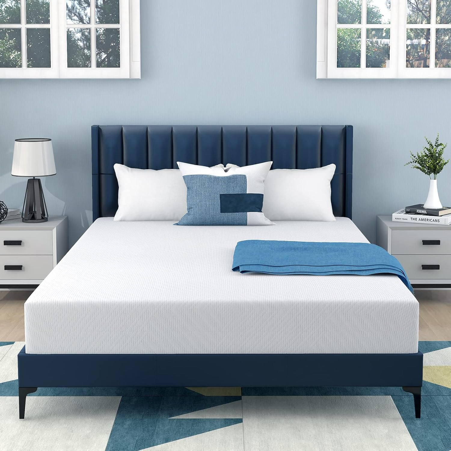 MLILY King Mattress, 10 Inch Memory Foam Mattress Made in USA, Green Tea King Size Mattress in A ... | Amazon (US)