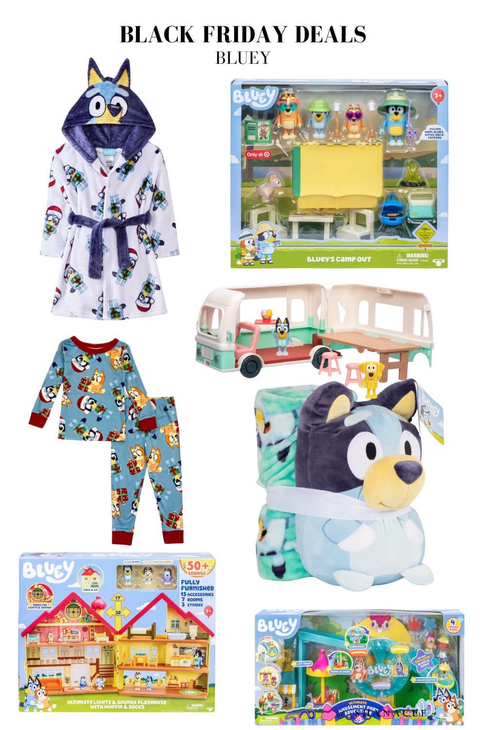 Bluey gift guide. Bluey robe, Bluey toys. Bluey pajamas  

#LTKFamily #LTKKids #LTKGiftGuide