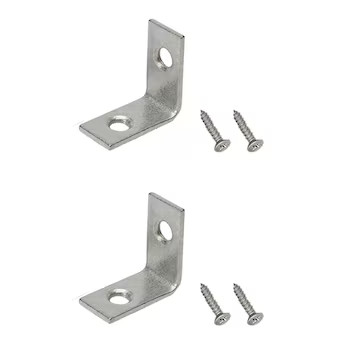 RELIABILT 1-in x 0.5-in x 1-in Galvanized Steel Corner Brace (2-Pack) | Lowe's