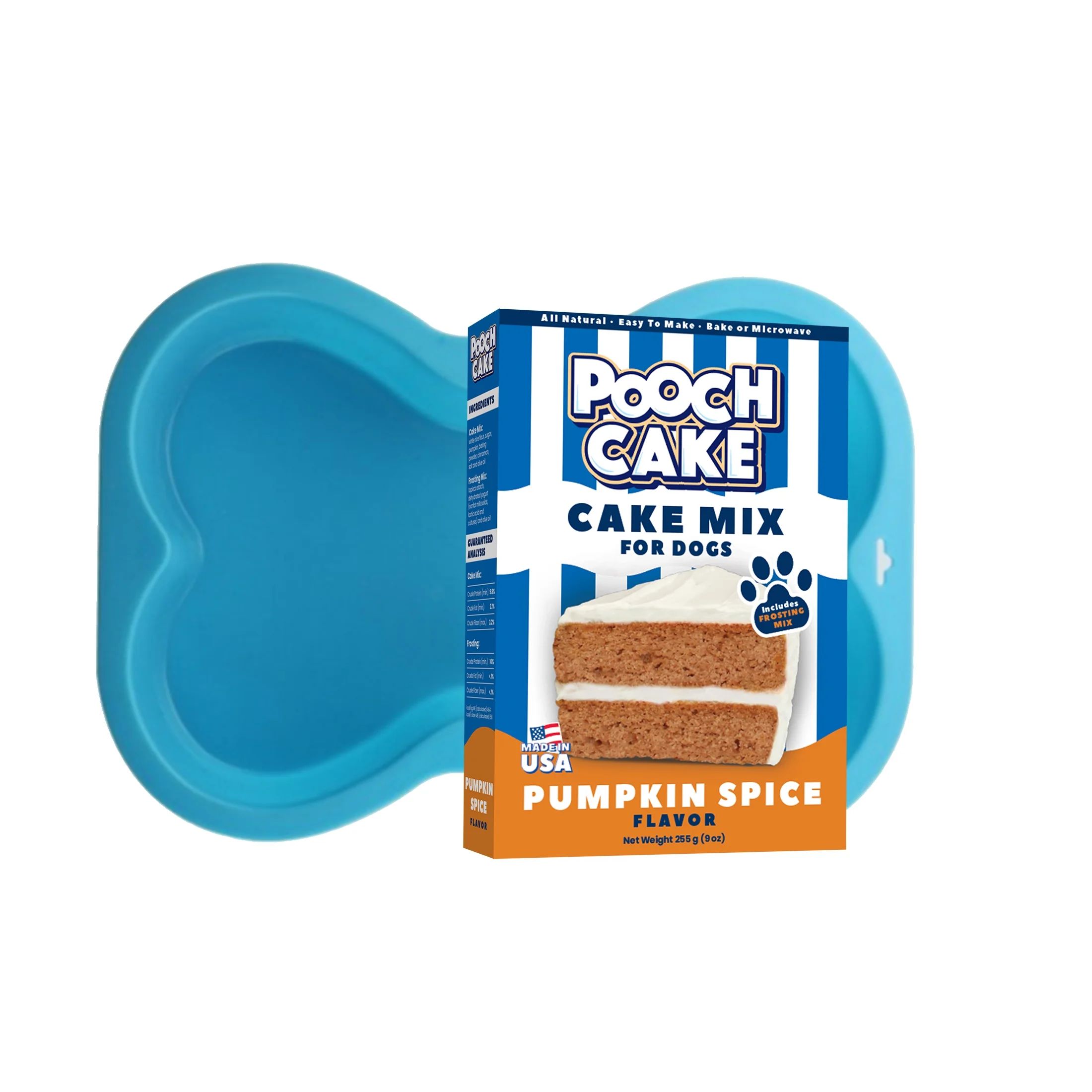 Pooch Cake Pumpkin Cake Mix for Dogs & Silicone Baking Pan | Walmart (US)