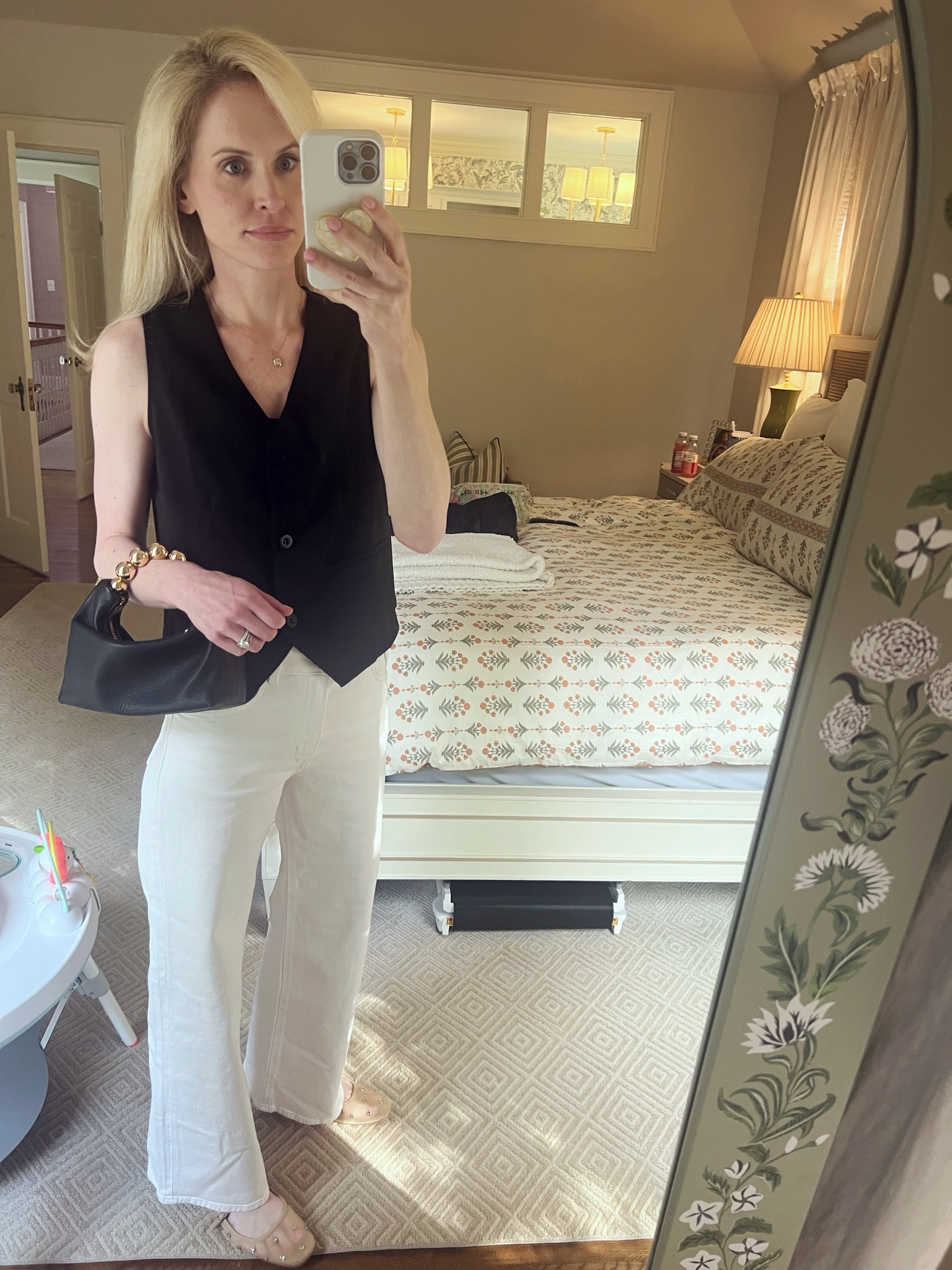 Target fashion; Amazon fashion; wide leg jeans; black vest; Maryjane flats

#LTKfindsunder50 #LTKxTarget #LTKstyletip