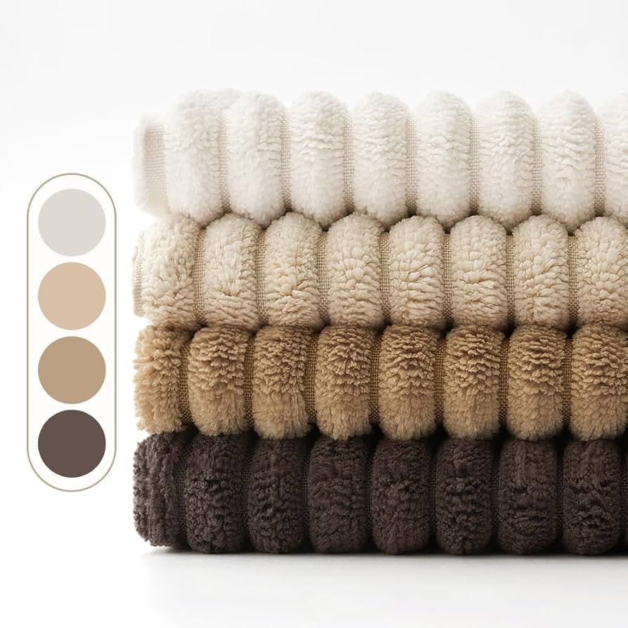 EMEMA Kissenbezug 40x40 Kordsamt Braun Serie Sofakissen 4er Set | Amazon (DE)