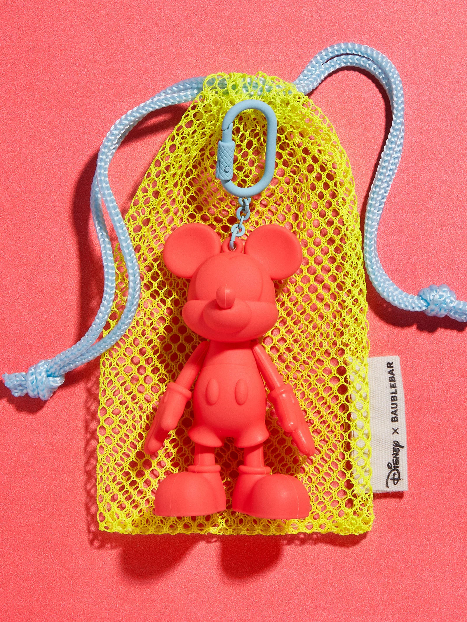 Sport Edition Mickey Mouse Disney Bag Charm - Coral | BaubleBar (US)