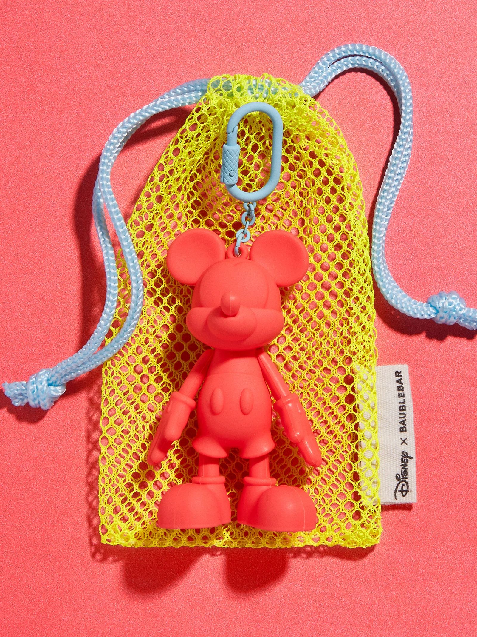 Sport Edition Mickey Mouse Disney Bag Charm - Coral | BaubleBar (US)