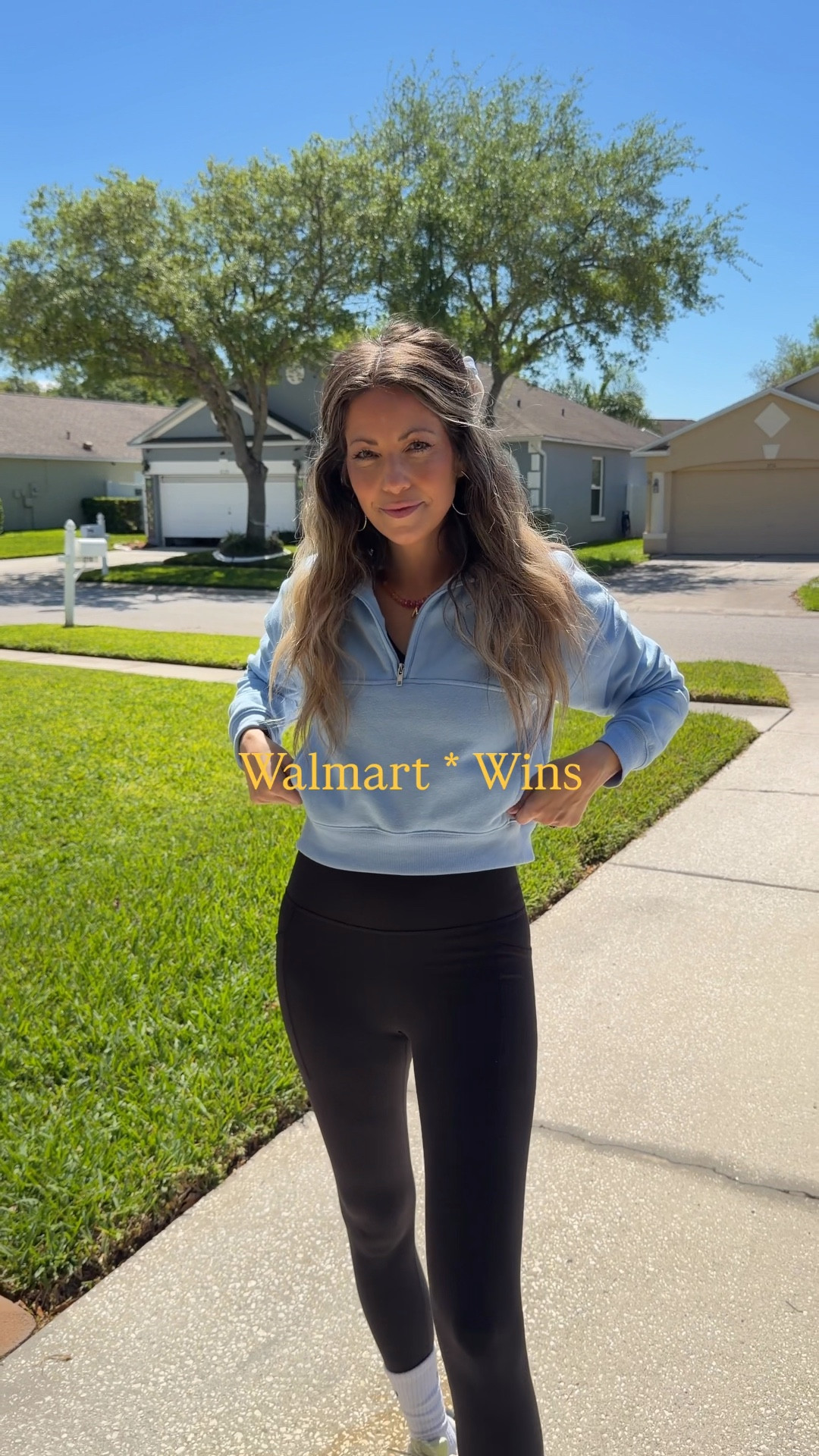 Walmart *Wins 
Top small
Pulliver small
Leggings xs (so soft! Squat proof pockets )
Scarf
Necklace 

#LTKActive #LTKootd #LTKfitnessgoals