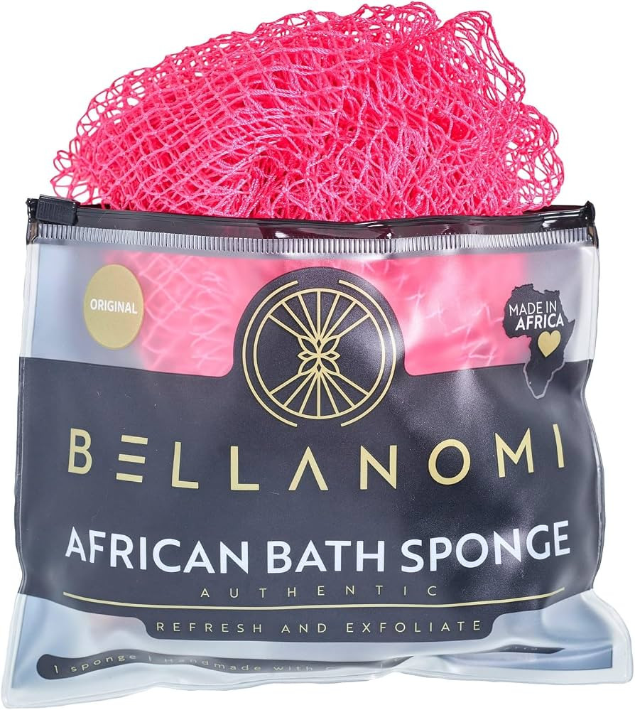 BELLANOMI African Exfoliating Net Sponge, Authentic, Ethically sourced from Nigeria, 45 inches Lo... | Amazon (US)