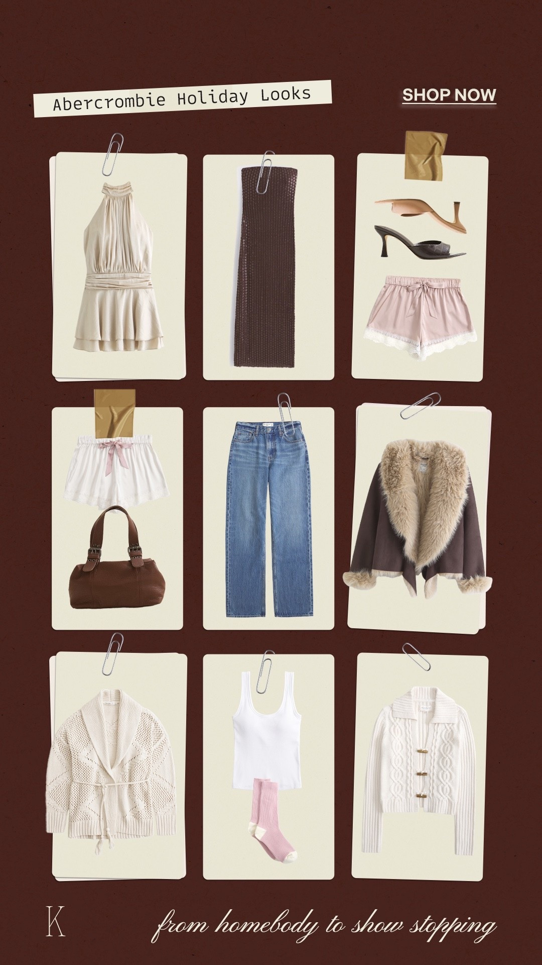 Exclusive LTK post caption: #AbercrombiePartner @abercrombie has everything you need for the holidays! I’m obsessed with every single piece of(especially the white cardigan)! 

#LTKGiftGuide #LTKHoliday