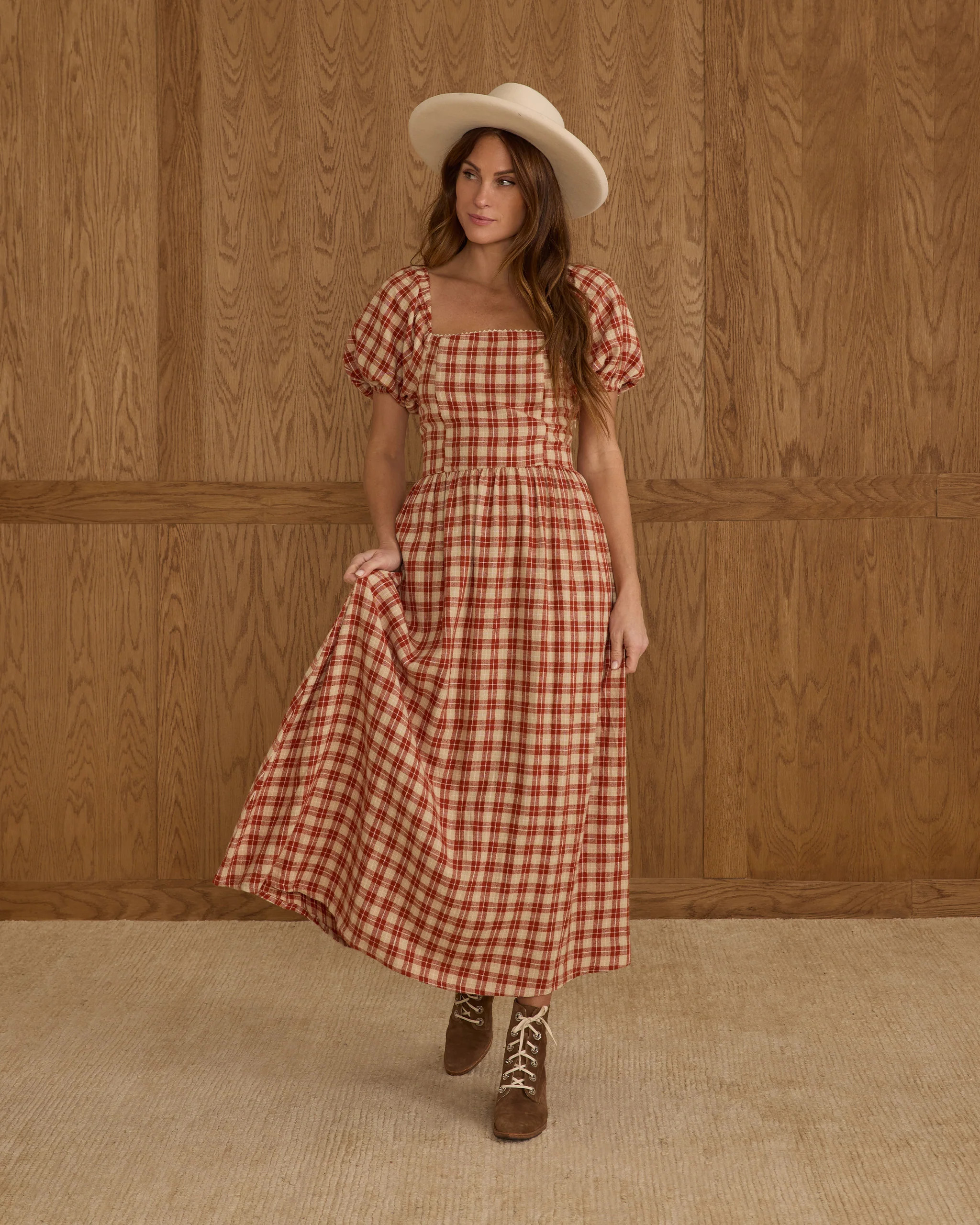 Chiara Dress | Red Plaid | Rylee + Cru
