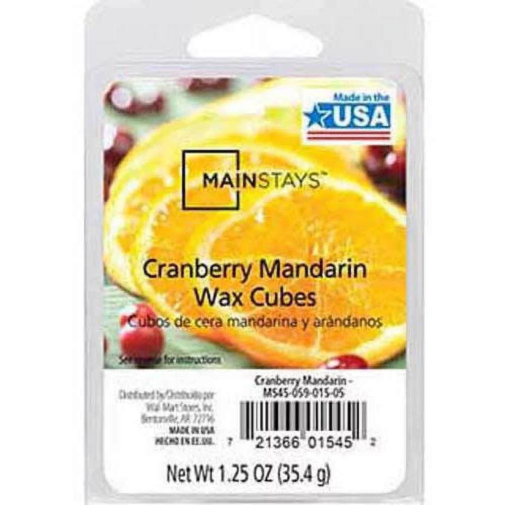 Mainstays 6 Cube Wax Melts, Cranberry Mandarin, 1.25 oz | Walmart (US)