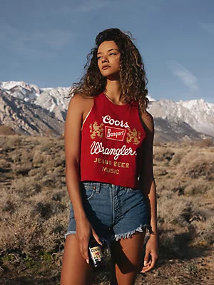 Wrangler x Coors Women's Festival Tank in Chili Pepper | Wrangler