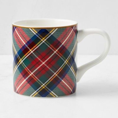 Tartan White Stewart Mugs | Williams-Sonoma