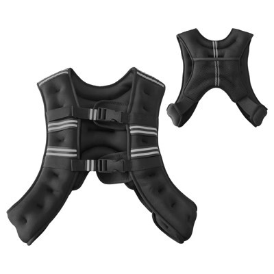 Adjustable Weighted Vest 16 LB Double Shoulder Straps Polyester and Iron Sand for Workout Training | Target