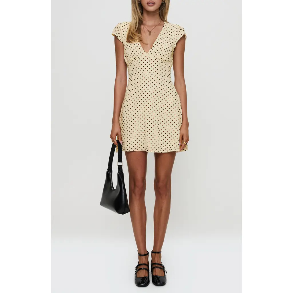 Princess Polly Cannelloni Polka Dot Minidress at Nordstrom, Size 6 | Nordstrom