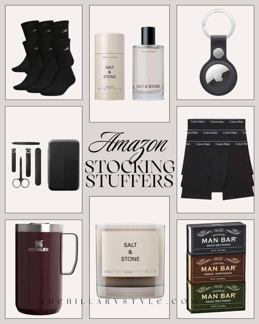 AMAZON STOCKING STUFFERS HE’LL ACTUALLY USE! Thoughtful, practical finds that feel elevated without trying too hard. From everyday essentials to subtle upgrades, these stocking stuffers are useful, polished, and genuinely appreciated. Easy wins that feel intentional, modern, and giftable for last-minute holiday shopping.


#Amazon #TheHillaryStyle #StockingStuffersForHim #MensGiftIdeas #AmazonGifts #HolidayGifting #PracticalGifts #MensEssentials #LastMinuteGifts 

 #LTKGiftGuide #LTKSeasonal #LTKOver40