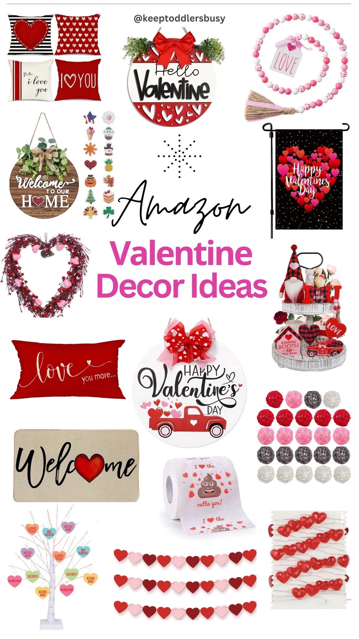 You'll Love These AMazing Amazon Finds For Valentines Day Decor Ideas! Get the full list at Amazon.com/shop/keeptoddlersbusy

#LTKSeasonal #LTKhome #LTKfindsunder50