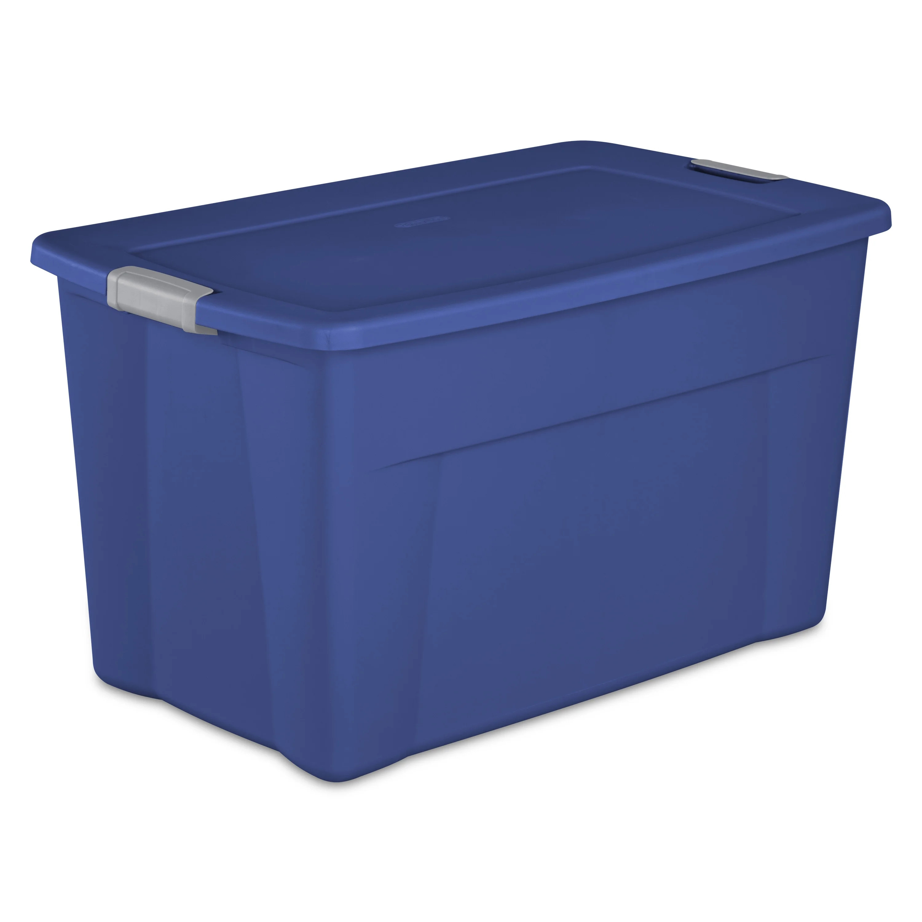 Sterilite Plastic 35 Gallon Latch Tote Stadium Blue - Walmart.com | Walmart (US)