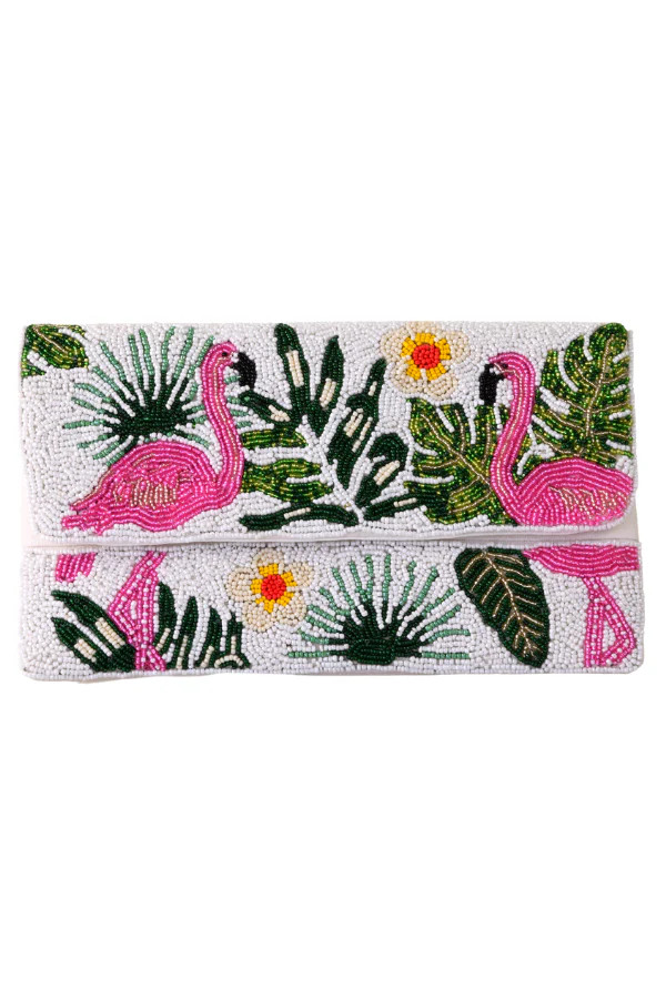 Envelope Clutch / Flamingo Tropical | Walker&Wade