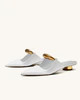 Helena  Pierced Mules - White | JW PEI US