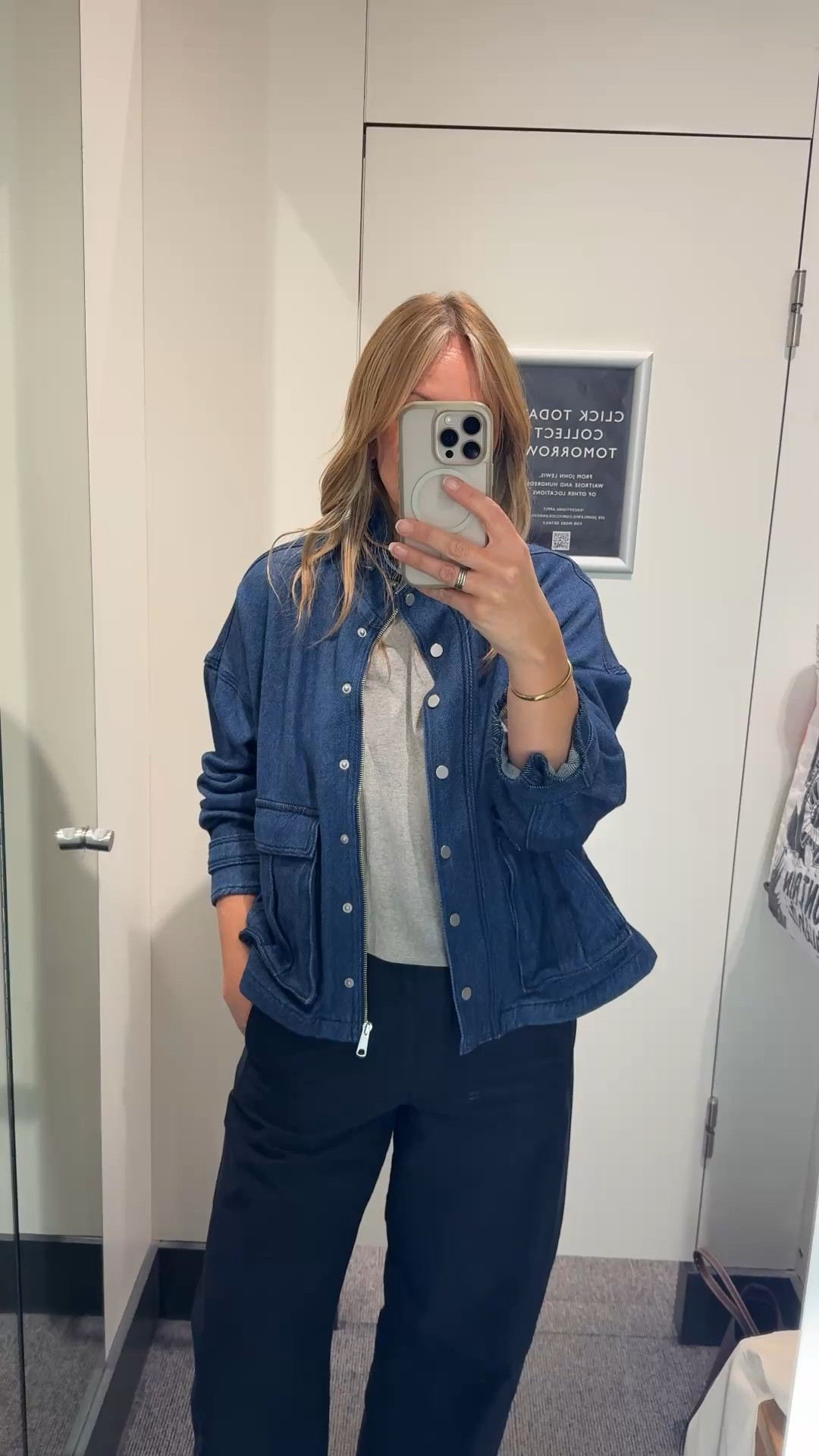 The denim jersey hush jacket 
A lovely shape , soft and relaxed 
Now on sale 
£120 down to £79

#LTKsummer #LTKtravel #LTKspring