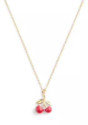 COACH Cherry Cluster Pendant Necklace | Belk
