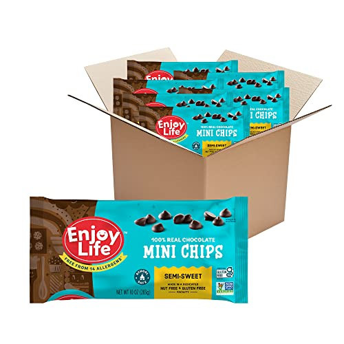 Enjoy Life Foods Baking Chocolate Semi-Sweet Mini Chips, 60 Ounce (Pack of 6) | Amazon (US)