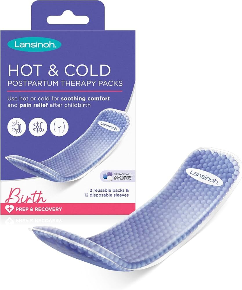 Lansinoh Hot and Cold Pads for Postpartum Essentials, 2 Count Postpartum Pads | Amazon (US)