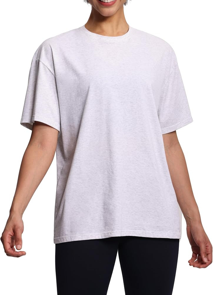 THE GYM PEOPLE Women's Casual Oversized T-Shirts Summer Crewneck Short Sleeve Workout Basic Tee T... | Amazon (US)