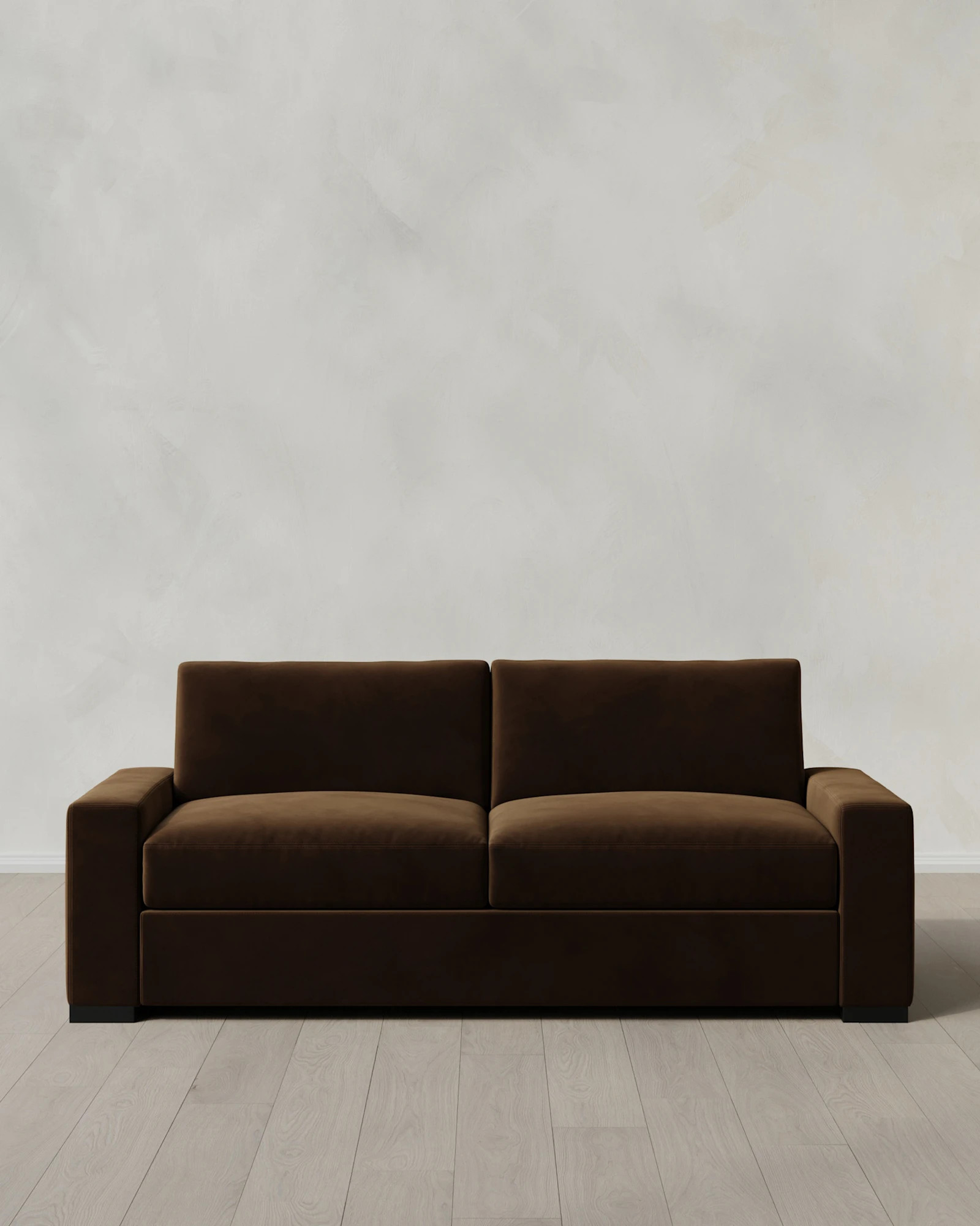 Quince | Stillman Sleeper Sofa in Performance Velvet in Midnight, Size Queen | Quince