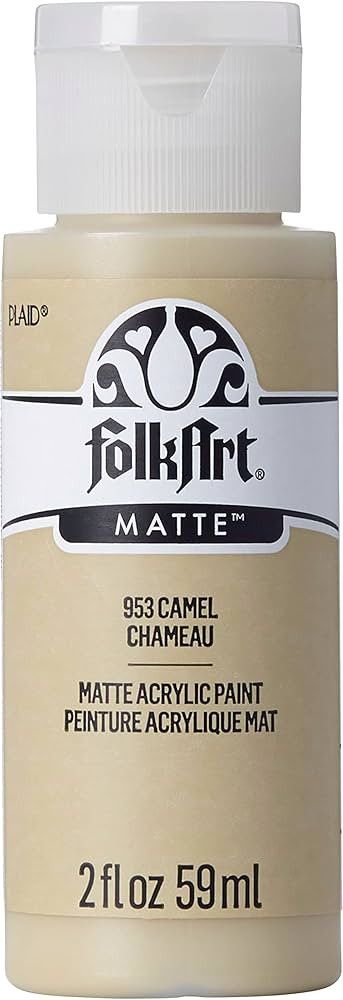 FolkArt Acrylic Paint in Assorted Colors (2 oz), 953, Camel | Amazon (US)