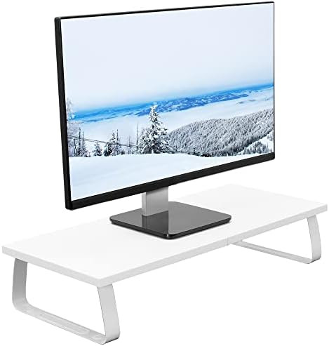 Amazon.com: VIVO 24 inch Monitor Stand, Wood & Steel Desktop Riser, Screen, Keyboard, Laptop, Sma... | Amazon (US)