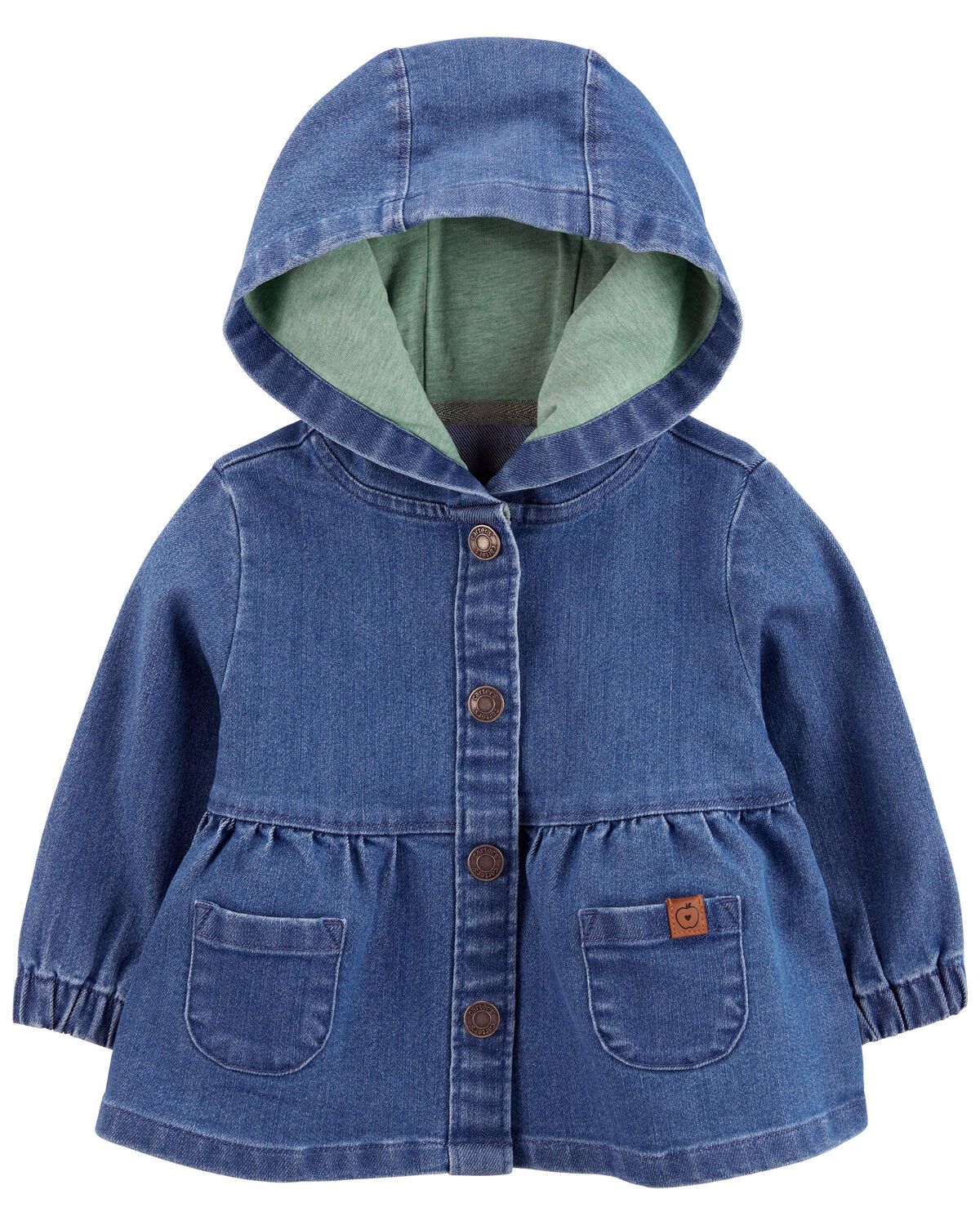 Baby Denim Snap-Up Hooded Dress - Carter's | Carter's | Carter's Inc