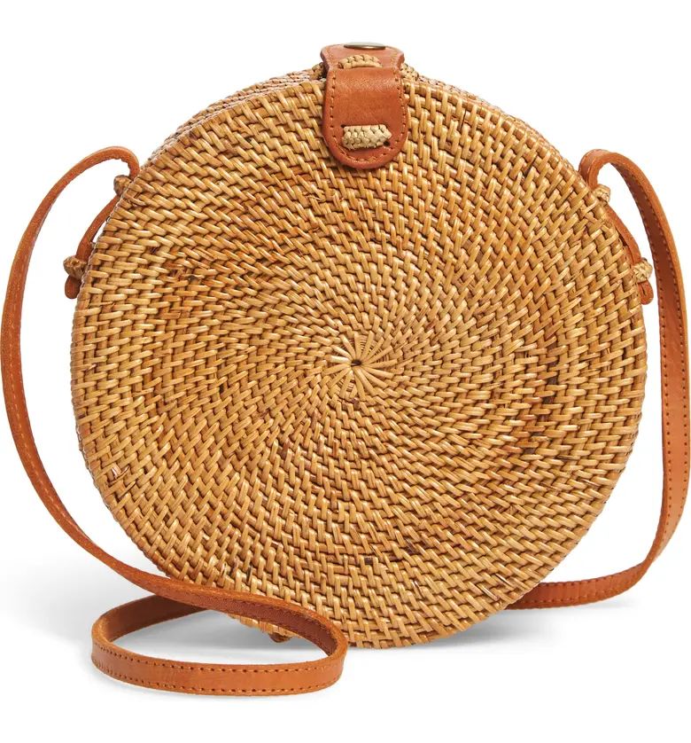 Woven Rattan Canteen Bag | Nordstrom