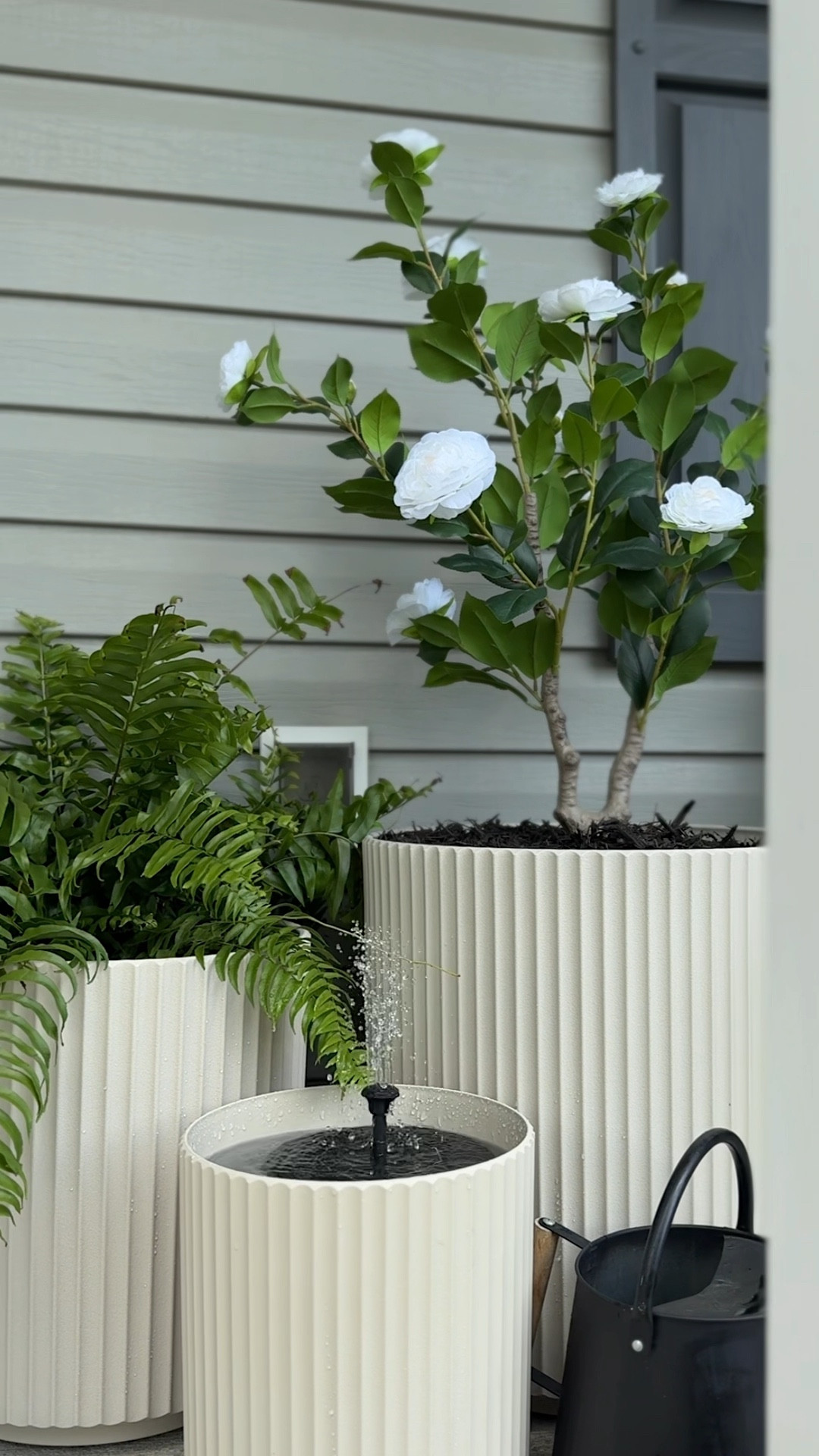 Front porch refresh with some new planters and other favorites! 🌱
Fluted planters, patio cushions, outdoor runner, solar fountain, tabletop firepit, small front porch decor, spring patio

#LTKSaleAlert #LTKHome #LTKSeasonal