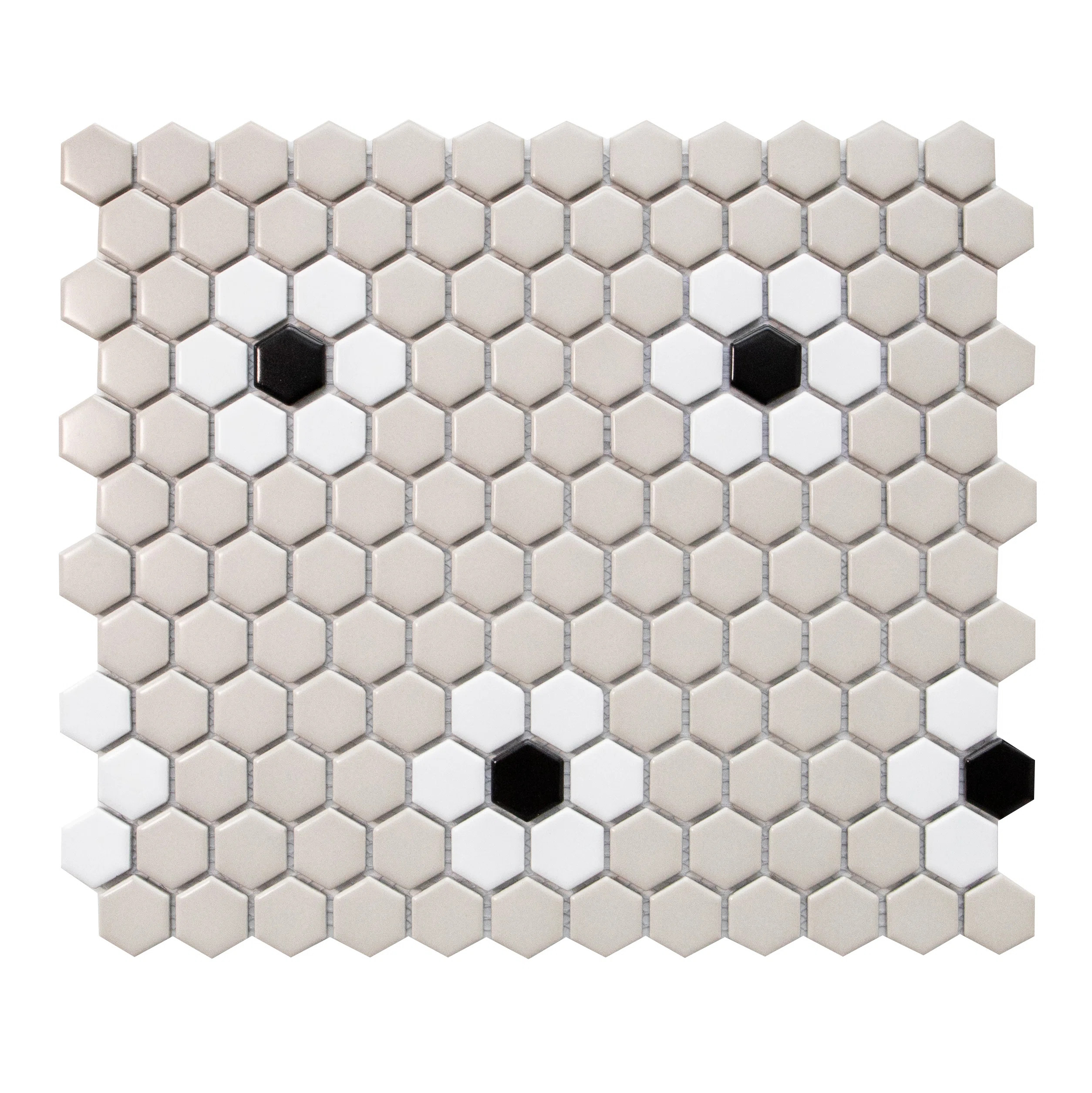 Value Series 1“ x 1" Porcelain Honeycomb Mosaic Wall & Floor Tile | Wayfair North America