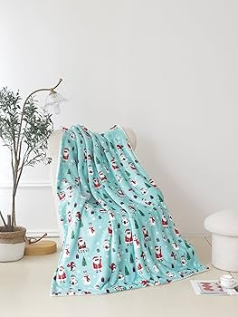 Elegant Comfort Reversible and Ultra-Plush Flannel Fleece-Winter Christmas Sherpa Throw- Lightwei... | Amazon (US)