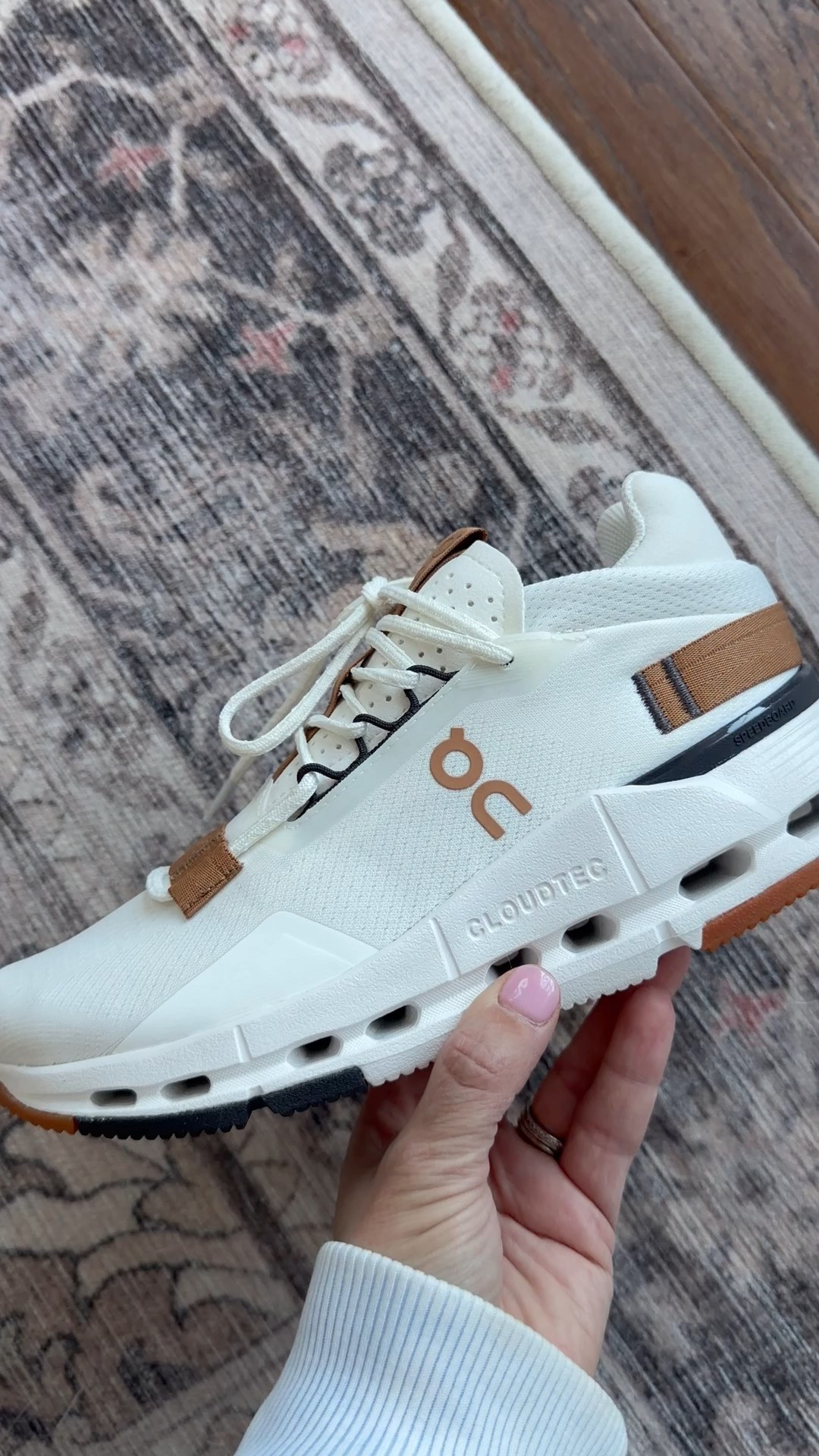 The Cloudnova sneakers are back in this popular color way! They’ve been updated a little bit but still the classic tan, black and white combo that was popular in previous years. 

The sneakers are true to size and are truly one of the most comfortable pair of sneakers I own. I can walk for miles in them without pain. 