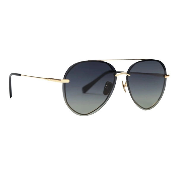 Women's DIFF EYEWEAR Lenox Sunglasses Gold Black/Grey Gradient | Scheels