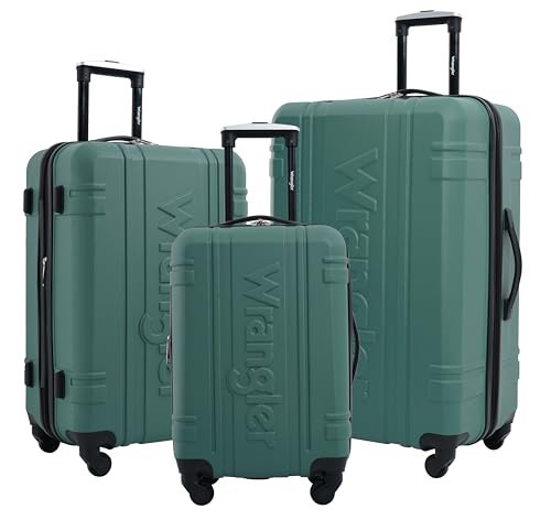 Wrangler Astral Travel Luggage, Sage Brush, 3 Piece Set | Amazon (US)