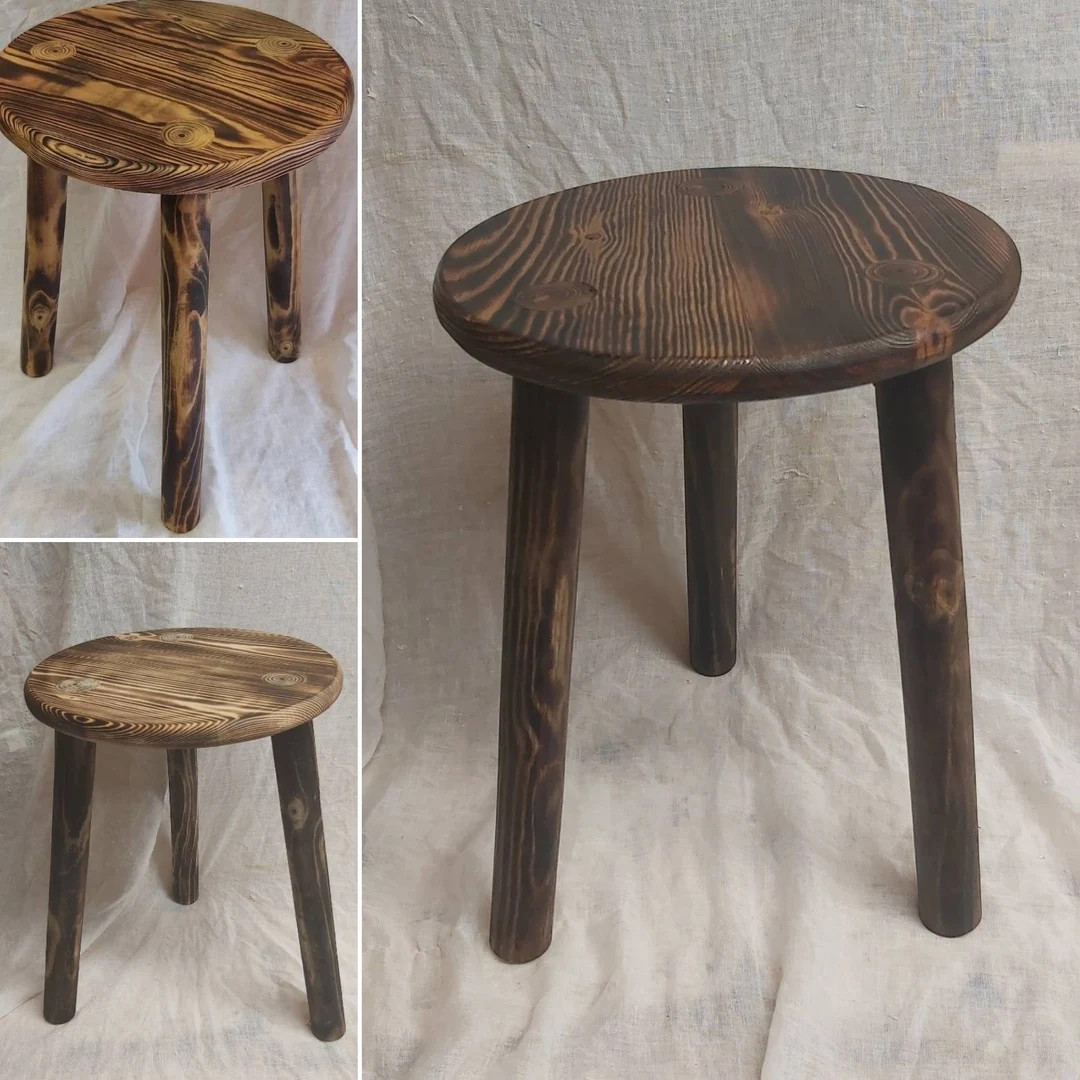 Large Wooden Stools - Etsy Canada | Etsy (CAD)