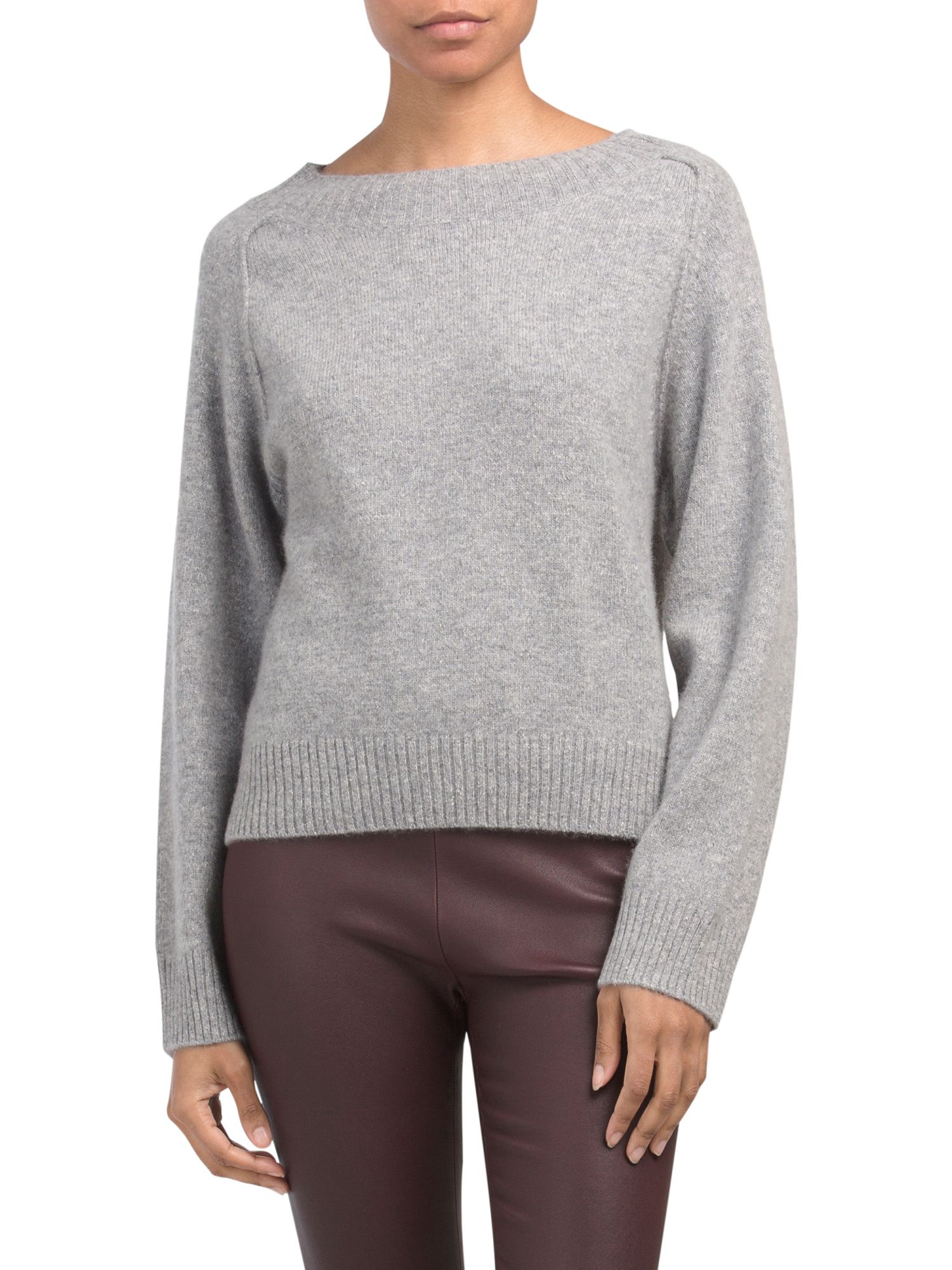 Cashmere Blend Raglan Pullover Sweater | TJ Maxx